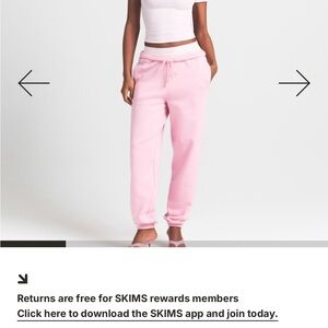 SKIMS Light Pink Lounge Pants